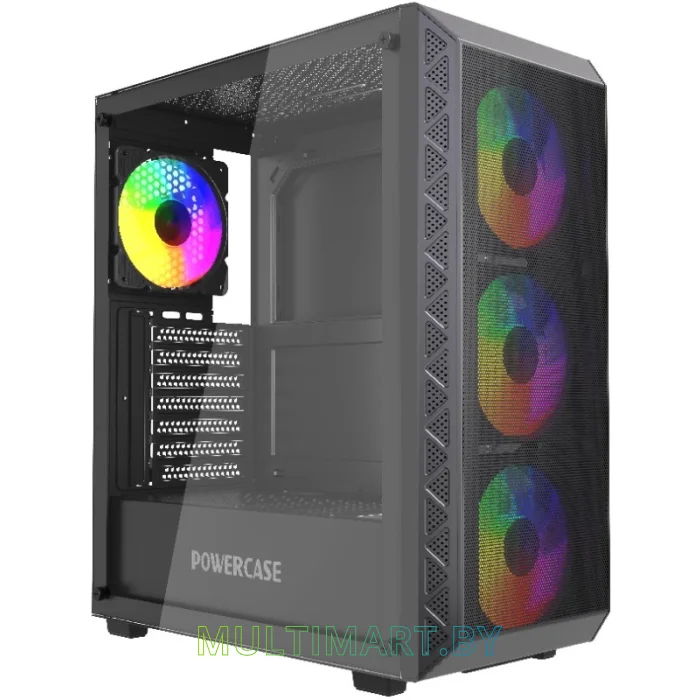 Корпус Powercase Mistral S4B Tempered Glass CMSB-L4